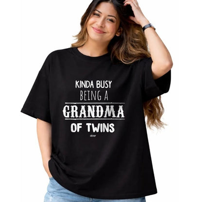 Best Grandma Shirt, Proud Grandma Unisex T-Shirt/Hoodie/Sweatshirt HLT00 - Busy Grandma of Twins T-Shirt, Funny Grandmother Gift Tees T-Shirt