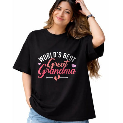 Best Grandma Shirt, Proud Grandma Unisex T-Shirt/Hoodie/Sweatshirt HLT00 - World's best great grandma T-Shirt (1)
