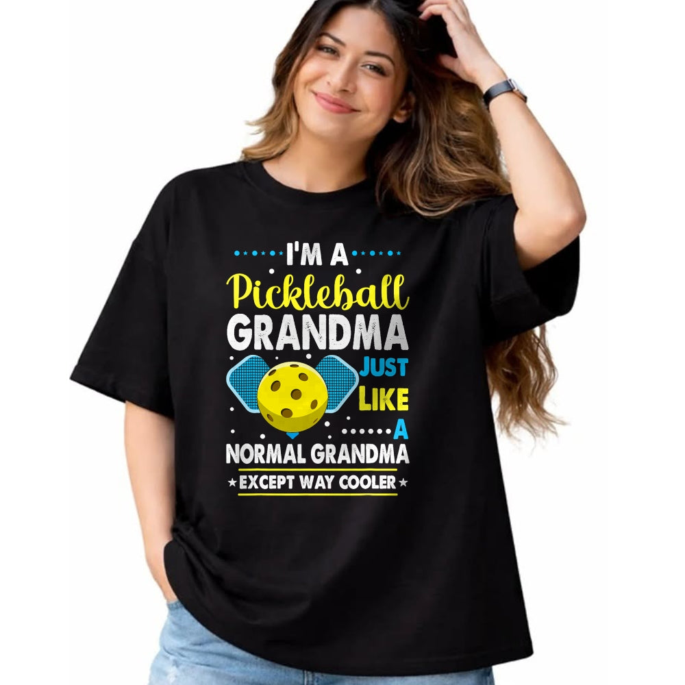 Best Grandma Shirt, Proud Grandma Unisex T-Shirt/Hoodie/Sweatshirt HLT00 - Funny Pickleball Grandma Pickleball Player T-Shirt