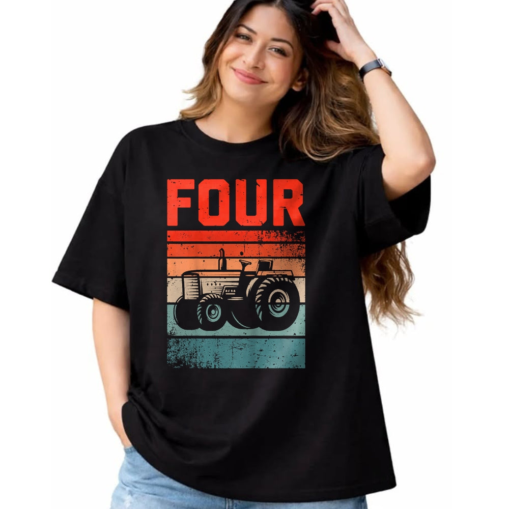 Best Farmer Life Shirt, Funny Farmer UnisexT-Shirt/Hoodie/Sweatshirt HLT00 - 4 Year Old Shirt 4th Birthday Tractor Farmer Boys Girls Kid T-Shirt
