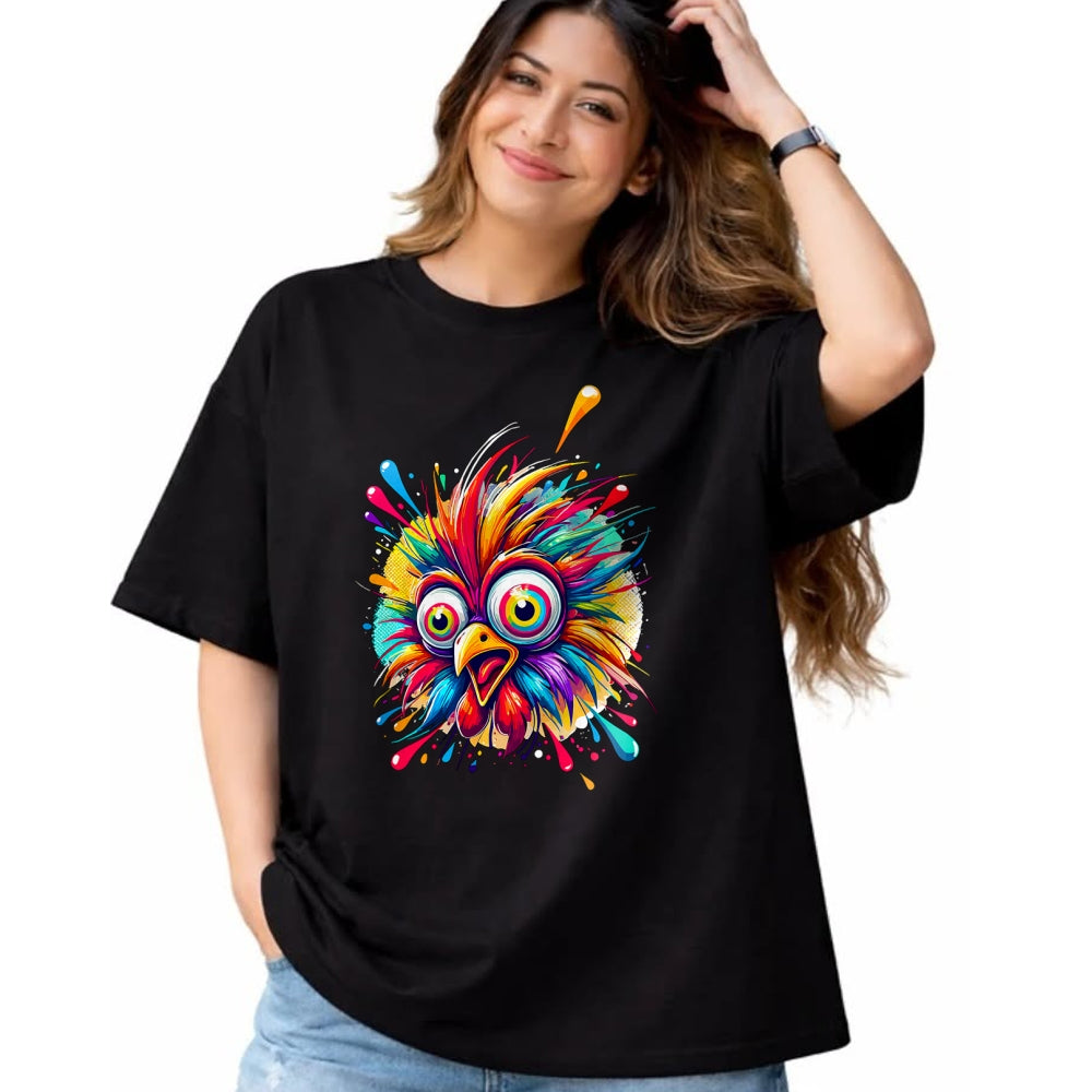 Best Farmer Life Shirt, Funny Farmer UnisexT-Shirt/Hoodie/Sweatshirt HLT00 -Colorful Crazy Chicken Farmer T-Shirt