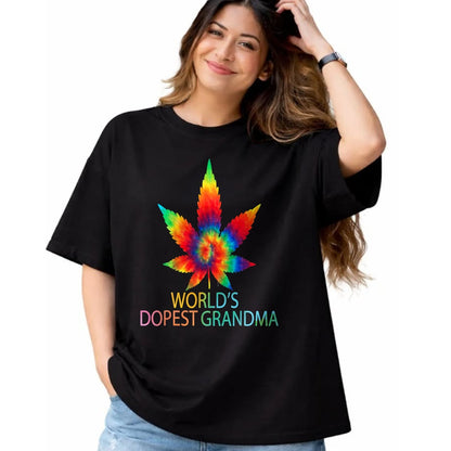 Best Grandma Shirt, Proud Grandma Unisex T-Shirt/Hoodie/Sweatshirt HLT00 - Funny World's Dopest Grandma Weed marijuana T-Shirt