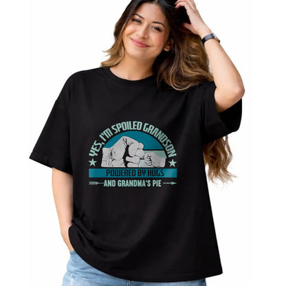 Best Grandma Shirt, Proud Grandma Unisex T-Shirt/Hoodie/Sweatshirt HLT00 - Favorite Spoiled Grandson T-Shirt