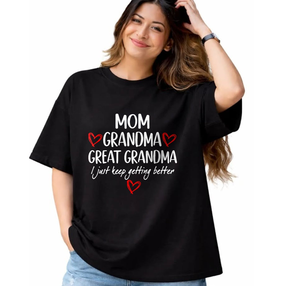 Best Grandma Shirt, Proud Grandma Unisex T-Shirt/Hoodie/Sweatshirt HLT00 - Gifts for Grandma from Grandkids Mom Grandma Great Grandma T-Shirt (1)