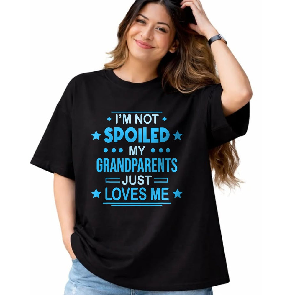 Best Grandma Shirt, Proud Grandma Unisex T-Shirt/Hoodie/Sweatshirt HLT00 - Spoiled Grandson Grandpa T-Shirt