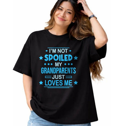 Best Grandma Shirt, Proud Grandma Unisex T-Shirt/Hoodie/Sweatshirt HLT00 - Spoiled Grandson Grandpa T-Shirt