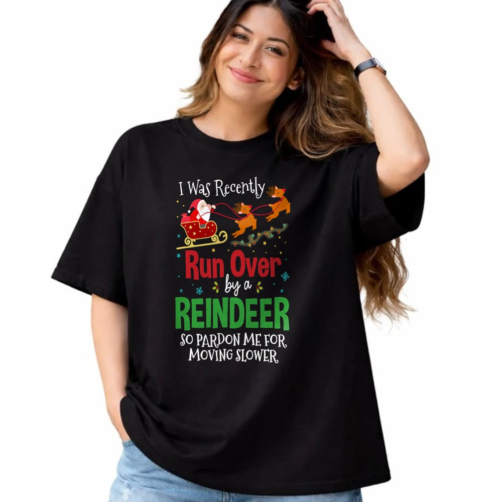 Best Grandma Shirt, Proud Grandma Unisex T-Shirt/Hoodie/Sweatshirt HLT00 - Grandma Got Run Over By A Reindeer Png T-Shirt