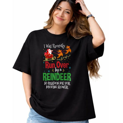Best Grandma Shirt, Proud Grandma Unisex T-Shirt/Hoodie/Sweatshirt HLT00 - Grandma Got Run Over By A Reindeer Png T-Shirt