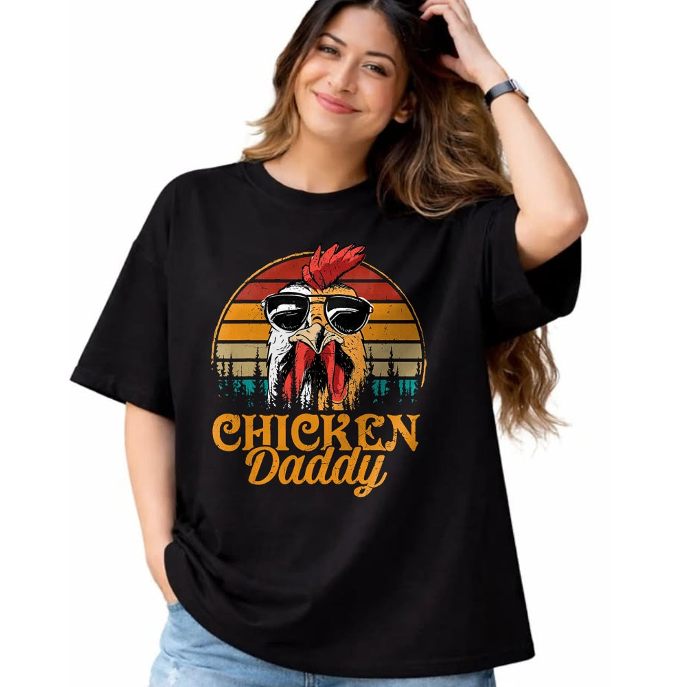 Best Farmer Life Shirt, Funny Farmer UnisexT-Shirt/Hoodie/Sweatshirt HLT00 - Chicken Daddy Vintage Poultry Farmer Funny Fathers Day Mens T-Shirt