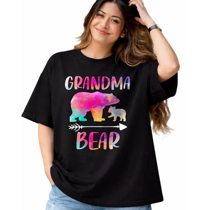 Best Grandma Shirt, Proud Grandma Unisex T-Shirt/Hoodie/Sweatshirt HLT00 - Bear Matching Family Outfits, Funny Grandma Bear T-Shirt