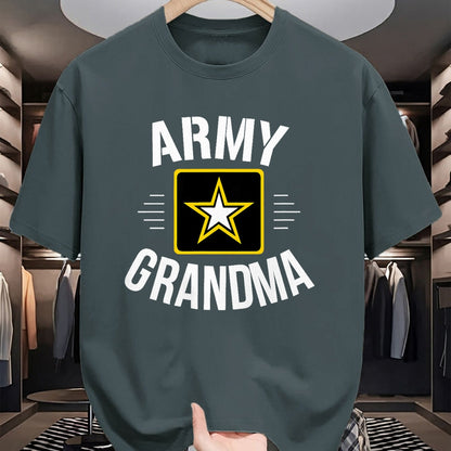 Best Grandma Shirt, Proud Grandma Unisex T-Shirt/Hoodie/Sweatshirt HLT00 - Army Grandma - T-Shirt