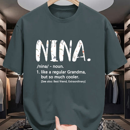 Best Grandma Shirt, Proud Grandma Unisex T-Shirt/Hoodie/Sweatshirt HLT00 - Nina Shirts for Women Mothers Day idea Cute Grandma Nina T-Shirt