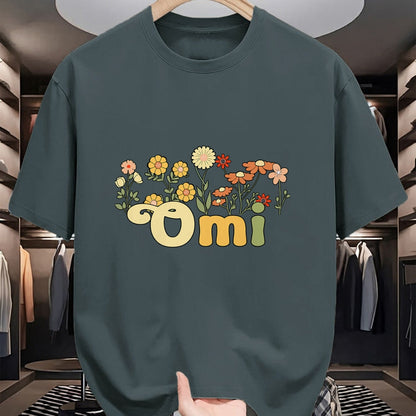 Best Grandma Shirt, Proud Grandma Unisex T-Shirt/Hoodie/Sweatshirt HLT00 - Groovy Omi Grandmother Flowers Omi Grandma T-Shirt