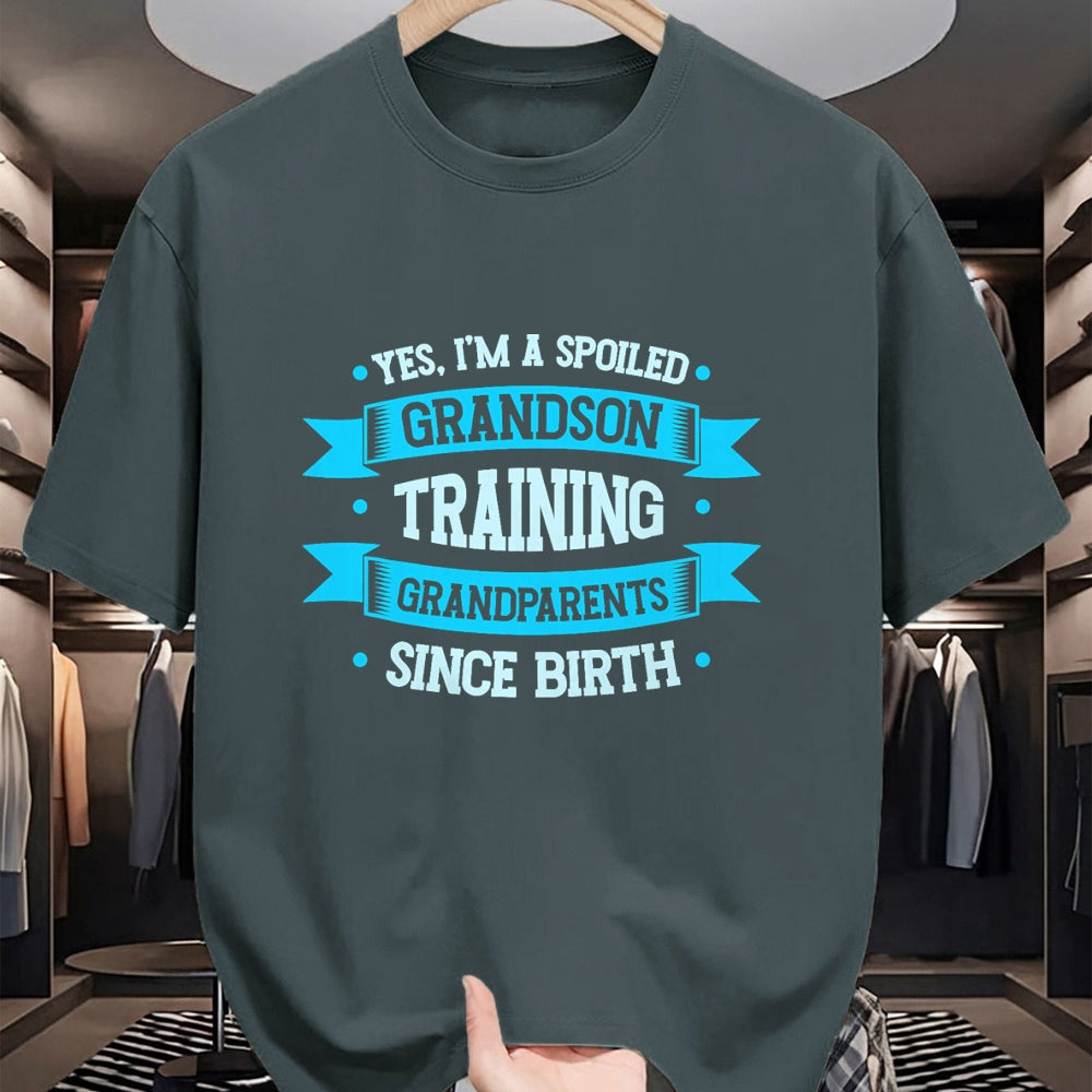 Best Grandma Shirt, Proud Grandma Unisex T-Shirt/Hoodie/Sweatshirt HLT00 - Favorite Spoiled Grandson T-Shirt (1)