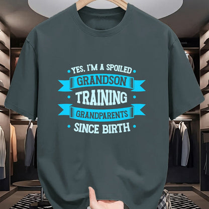 Best Grandma Shirt, Proud Grandma Unisex T-Shirt/Hoodie/Sweatshirt HLT00 - Favorite Spoiled Grandson T-Shirt (1)