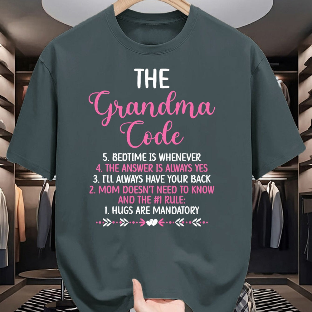 Best Grandma Shirt, Proud Grandma Unisex T-Shirt/Hoodie/Sweatshirt HLT00 - The Grandma Code Granny Grandmother Grandparent T-Shirt