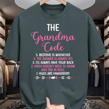 Best Grandma Shirt, Proud Grandma Unisex T-Shirt/Hoodie/Sweatshirt HLT00 - The Grandma Code Granny Grandmother Grandparent T-Shirt