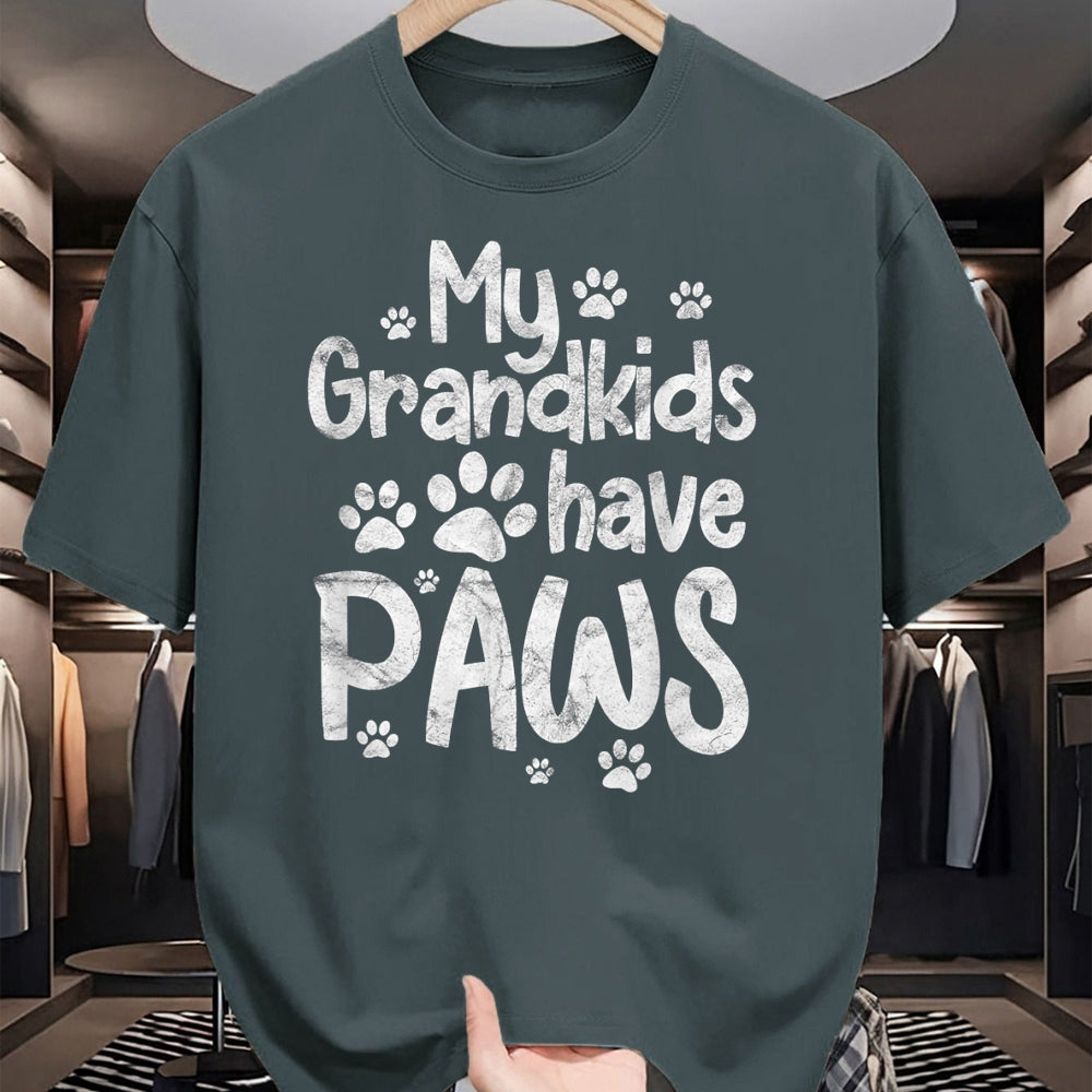 Best Grandma Shirt, Proud Grandma Unisex T-Shirt/Hoodie/Sweatshirt HLT00 - My Grandkids Have Paws Funny Dog Cat Grandma Grandmother T-Shirt