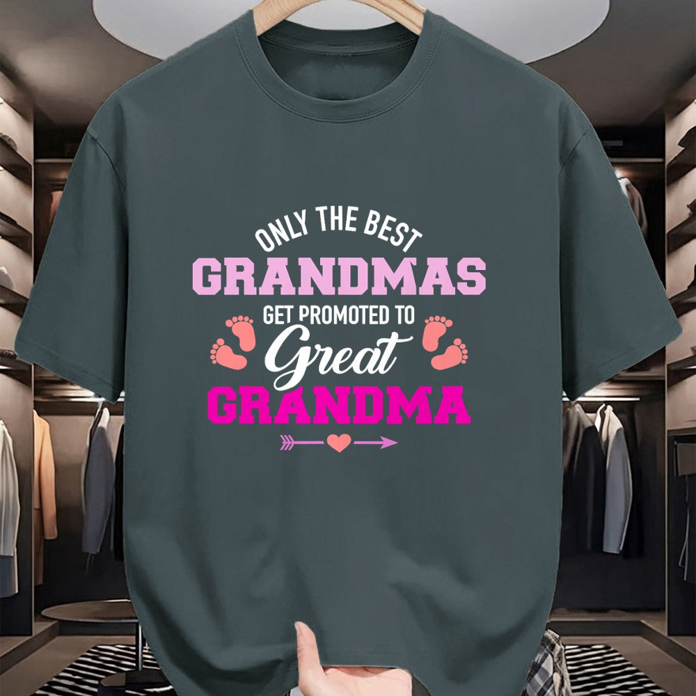 Best Grandma Shirt, Proud Grandma Unisex T-Shirt/Hoodie/Sweatshirt HLT00 - Only the best grandmas get promoted to great grandma T-Shirt (1)