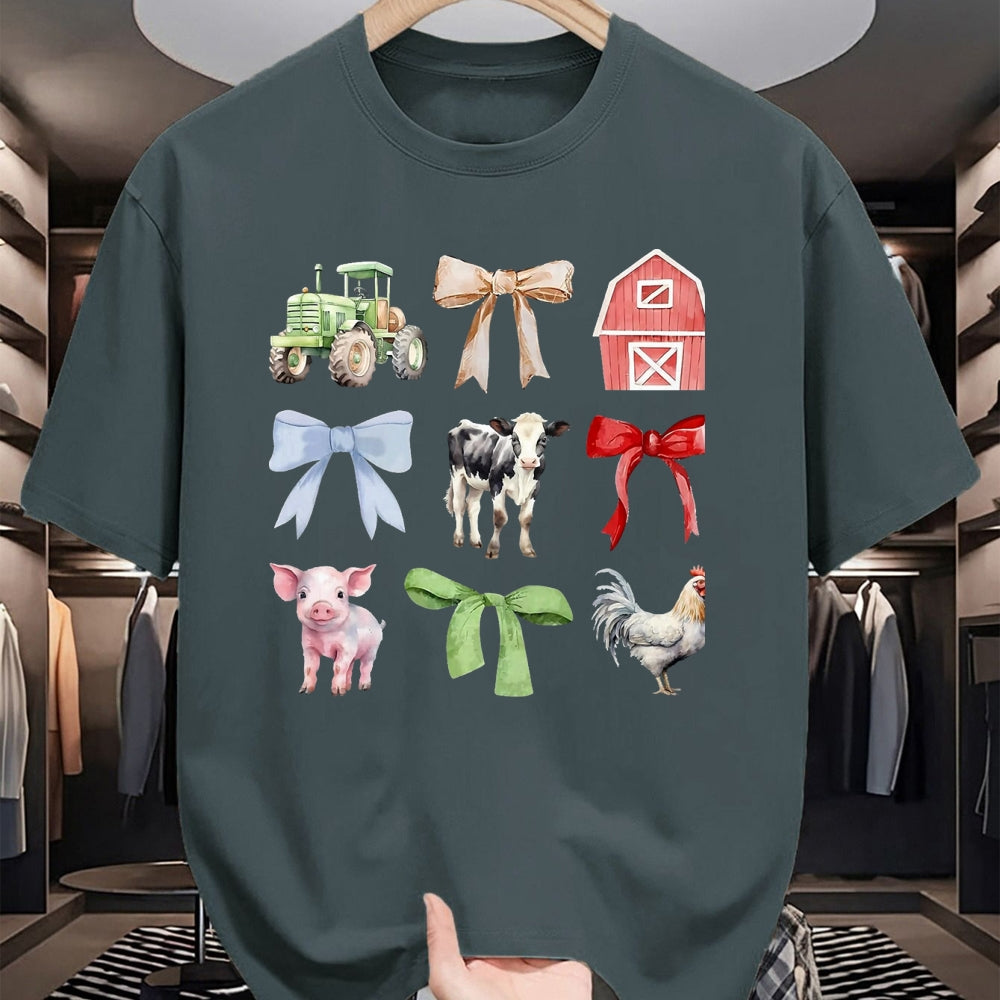 Best Farmer Life Shirt, Funny Farmer UnisexT-Shirt/Hoodie/Sweatshirt HLT00 - Cute Farm Animals Cow Pig Chicken Coquette Farmer Country T-Shirt, Men, Black, 3X-Large