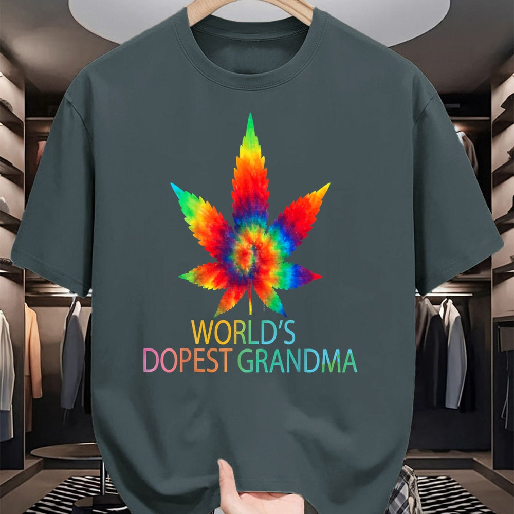 Best Grandma Shirt, Proud Grandma Unisex T-Shirt/Hoodie/Sweatshirt HLT00 - Funny World's Dopest Grandma Weed marijuana T-Shirt
