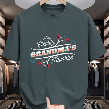 Best Grandma Shirt, Proud Grandma Unisex T-Shirt/Hoodie/Sweatshirt HLT00 - I'm Clearly Grandma's Favorite Granddaughter Grandma, T-Shirt (1)