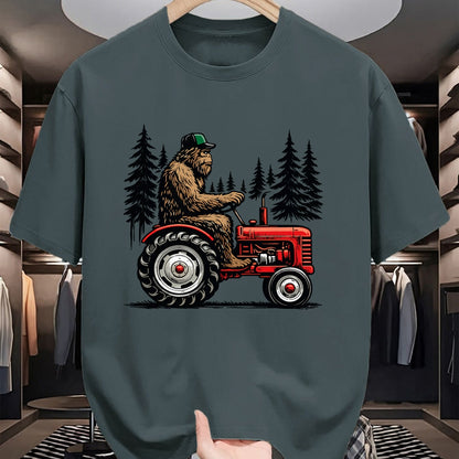 Best Farmer Life Shirt, Funny Farmer UnisexT-Shirt/Hoodie/Sweatshirt HLT00 - Bigfoot Tractor Farming Funny Farmer Sasquatch Lovers T-Shirt