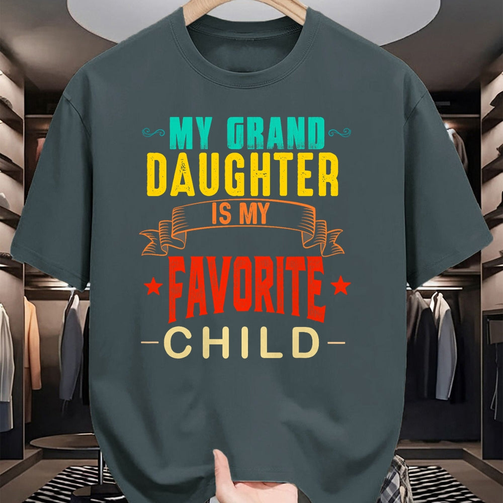 Best Grandma Shirt, Proud Grandma Unisex T-Shirt/Hoodie/Sweatshirt HLT00 - My Granddaughter is My Favorite Child Funny Grandpa Grandma T-Shirt (1)