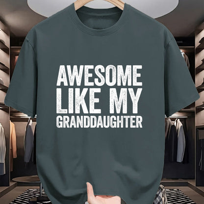 Best Grandma Shirt, Proud Grandma Unisex T-Shirt/Hoodie/Sweatshirt HLT00 - Awesome Like My Granddaughter T-Shirt Parents Day Shirt T-Shirt
