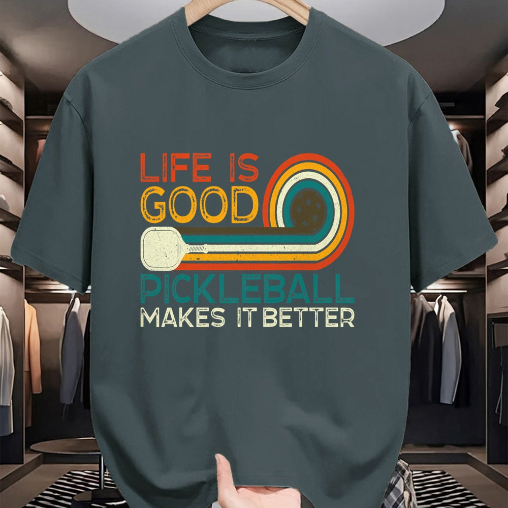 Best Grandma Shirt, Proud Grandma Unisex T-Shirt/Hoodie/Sweatshirt HLT00 - Funny Life is Good, Pickleball Makes it Better T-Shirt