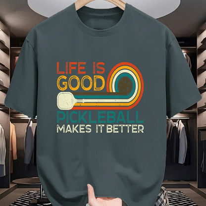 Best Grandma Shirt, Proud Grandma Unisex T-Shirt/Hoodie/Sweatshirt HLT00 - Funny Life is Good, Pickleball Makes it Better T-Shirt