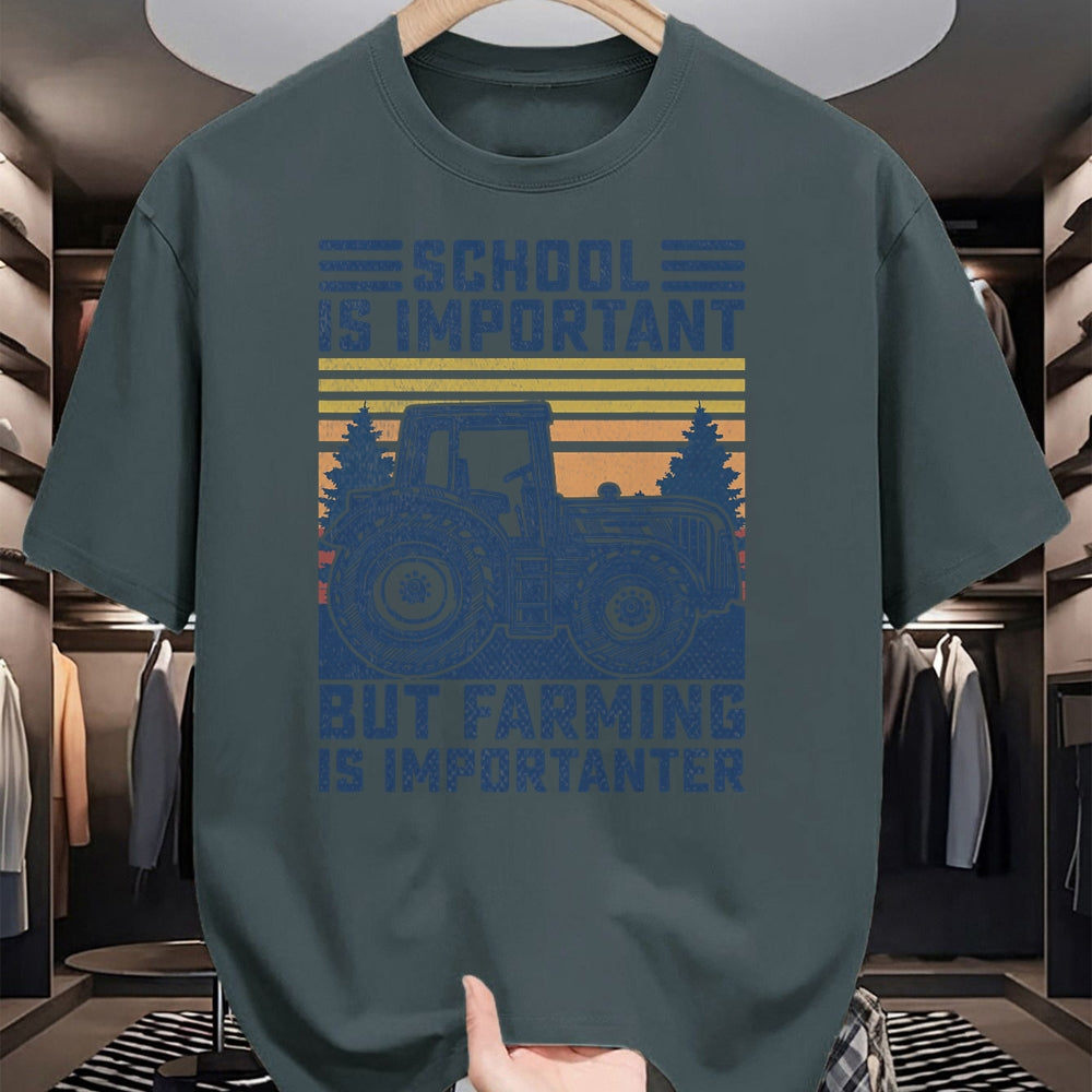 Best Farmer Life Shirt, Funny Farmer UnisexT-Shirt/Hoodie/Sweatshirt HLT00 - But Farming is Importanter Farmer Tractor Funny Farm Boys T-Shirt
