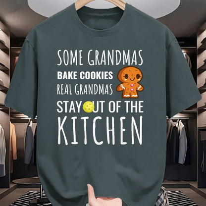 Best Grandma Shirt, Proud Grandma Unisex T-Shirt/Hoodie/Sweatshirt HLT00 - Funny Pickleball Grandma Stay Out of the Kitchen Player T-Shirt