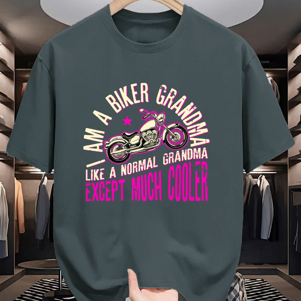 Best Grandma Shirt, Proud Grandma Unisex T-Shirt/Hoodie/Sweatshirt HLT00 - I Am A Biker Grandma Motorcyle Quote For Women T-Shirt