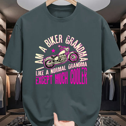 Best Grandma Shirt, Proud Grandma Unisex T-Shirt/Hoodie/Sweatshirt HLT00 - I Am A Biker Grandma Motorcyle Quote For Women T-Shirt
