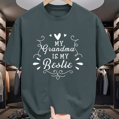 Best Grandma Shirt, Proud Grandma Unisex T-Shirt/Hoodie/Sweatshirt HLT00 - My Grandma Is My Bestie Cute Matching For Granddaughter T-Shirt
