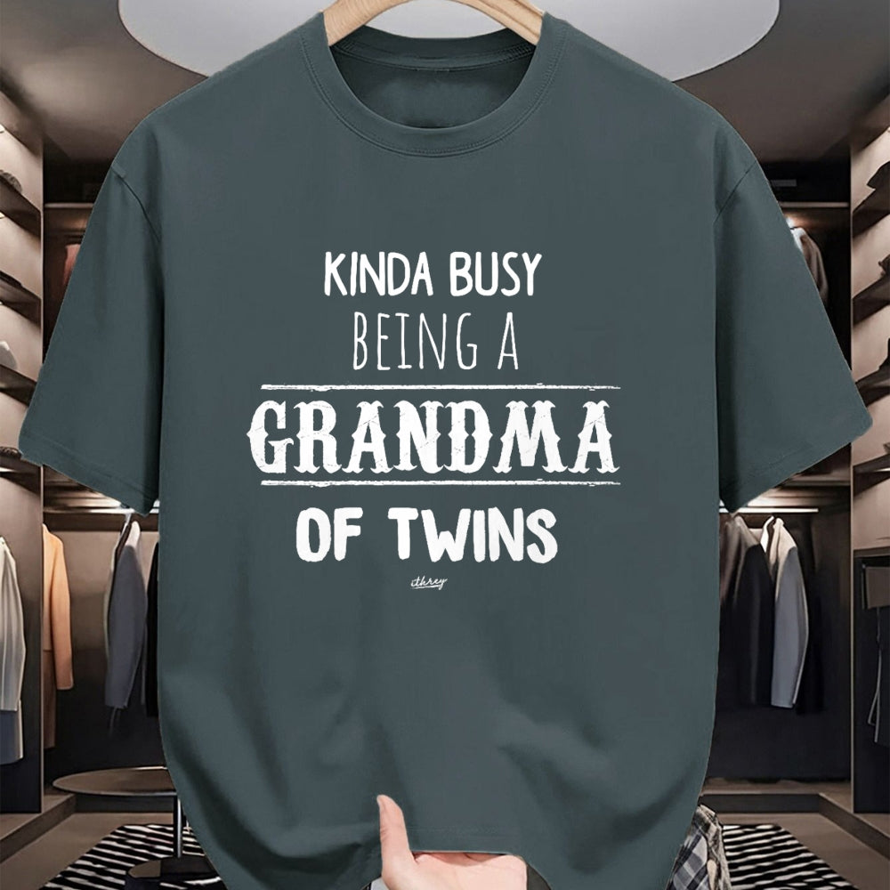 Best Grandma Shirt, Proud Grandma Unisex T-Shirt/Hoodie/Sweatshirt HLT00 - Busy Grandma of Twins T-Shirt, Funny Grandmother Gift Tees T-Shirt