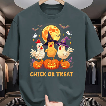 Best Farmer Life Shirt, Funny Farmer UnisexT-Shirt/Hoodie/Sweatshirt HLT00 - Chick or Treat Halloween Chicken Girl Farmer Halloween T-Shirt