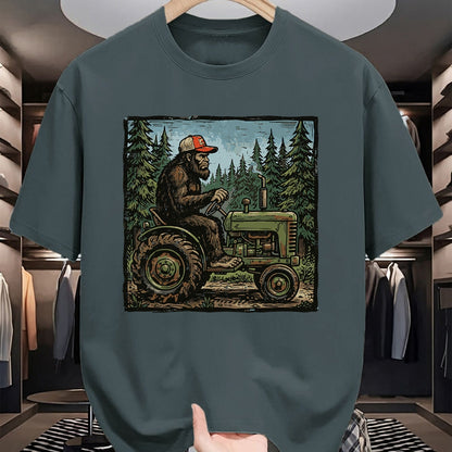 Best Farmer Life Shirt, Funny Farmer UnisexT-Shirt/Hoodie/Sweatshirt HLT00 - Bigfoot Sasquatch Tractor Funny Farm Farmer Men Women Kids T-Shirt