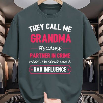 Best Grandma Shirt, Proud Grandma Unisex T-Shirt/Hoodie/Sweatshirt HLT00 - Funny Grandma Shirt, Grandma Partner In Crime T-Shirt
