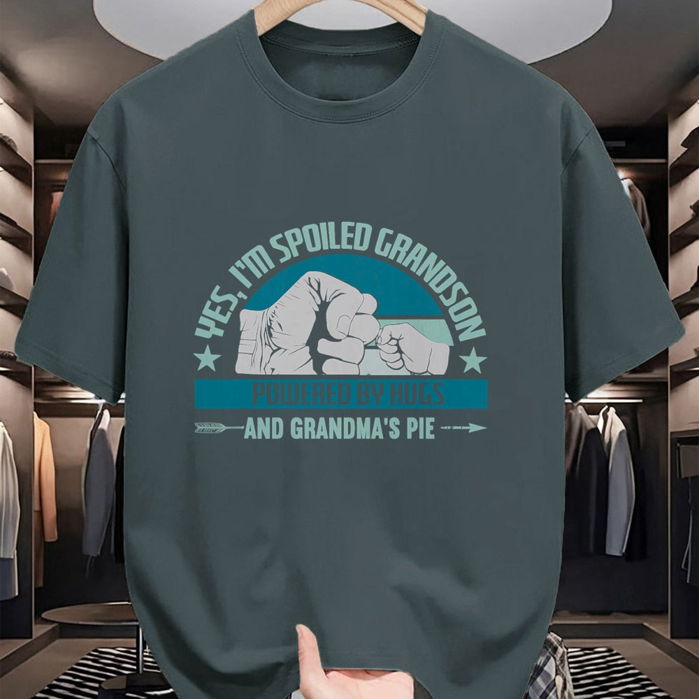 Best Grandma Shirt, Proud Grandma Unisex T-Shirt/Hoodie/Sweatshirt HLT00 - Favorite Spoiled Grandson T-Shirt