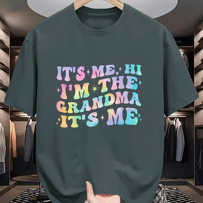 Best Grandma Shirt, Proud Grandma Unisex T-Shirt/Hoodie/Sweatshirt HLT00 - It's Me Hi I'm The Grandma Birthday Gifts Mother's Day Women T-Shirt
