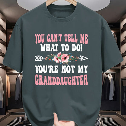 Best Grandma Shirt, Proud Grandma Unisex T-Shirt/Hoodie/Sweatshirt HLT00 - You Can't Tell Me Grandma Grandmother Granddaughter T-Shirt