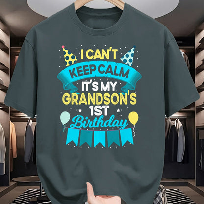 Best Grandma Shirt, Proud Grandma Unisex T-Shirt/Hoodie/Sweatshirt HLT00 - 1 Years Old Grandson Gift It's My Grandson 1st Birthday T-Shirt