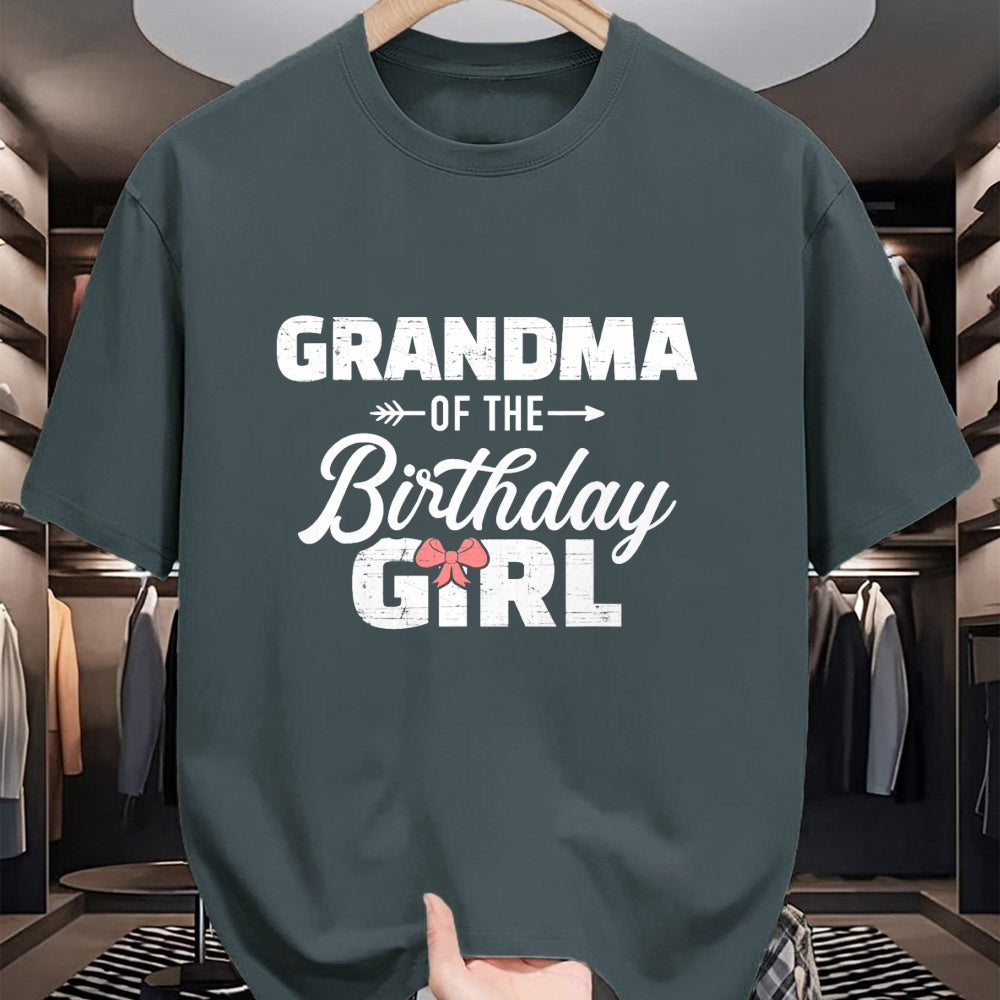 Best Grandma Shirt, Proud Grandma Unisex T-Shirt/Hoodie/Sweatshirt HLT00 - Grandma of the birthday granddaughter girl T-Shirt