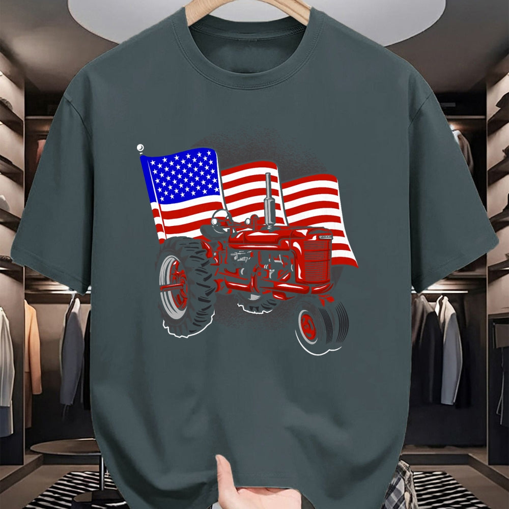 Best Farmer Life Shirt, Funny Farmer UnisexT-Shirt/Hoodie/Sweatshirt HLT00 - 4th of July Gift Patriotic Farmer US Flag Tractor Farmer T-Shirt
