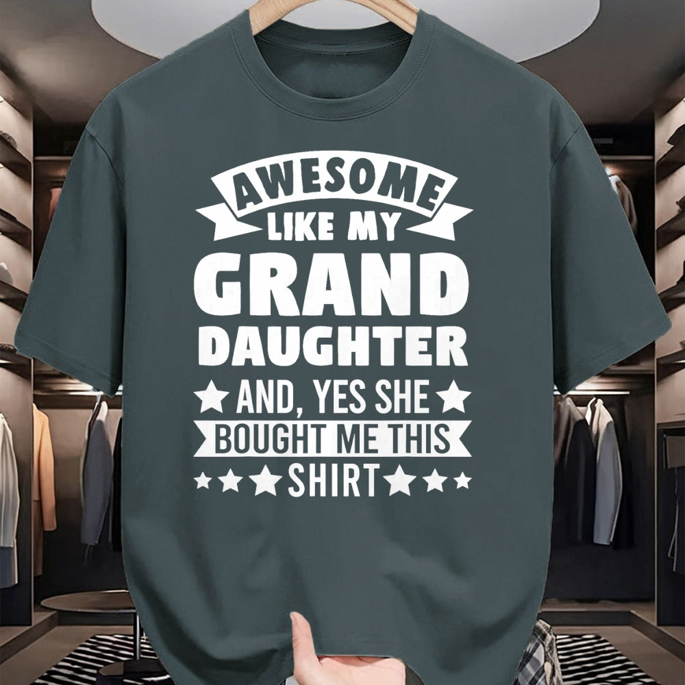 Best Grandma Shirt, Proud Grandma Unisex T-Shirt/Hoodie/Sweatshirt HLT00 - Awesome like my Granddaughter Grandpa Grandad T-Shirt