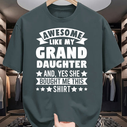 Best Grandma Shirt, Proud Grandma Unisex T-Shirt/Hoodie/Sweatshirt HLT00 - Awesome like my Granddaughter Grandpa Grandad T-Shirt