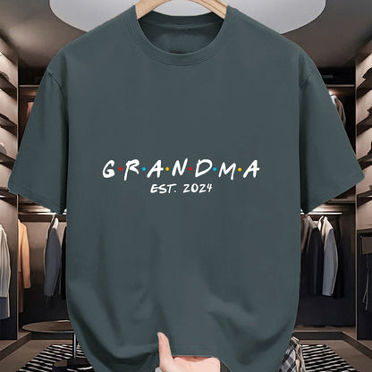 Best Grandma Shirt, Proud Grandma Unisex T-Shirt/Hoodie/Sweatshirt HLT00 - Soon to Be Grandma 2024 Gift Promoted to Grandma Est 2024 T-Shirt