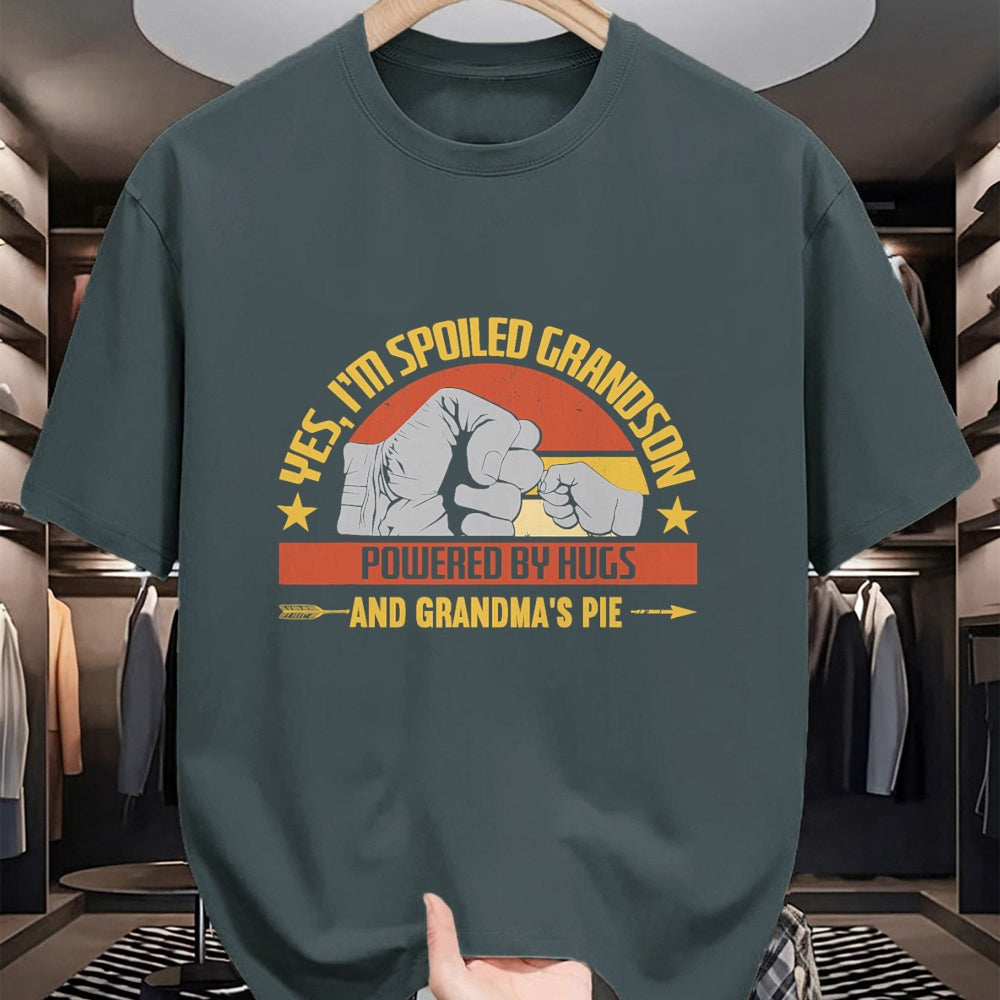 Best Grandma Shirt, Proud Grandma Unisex T-Shirt/Hoodie/Sweatshirt HLT00 - Funny Grandma Spoiled Grandson Grandparents T-Shirt